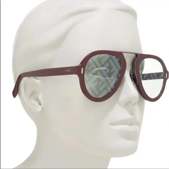 Fendi | Accessories | Fendi Hologram Lens Aviator | Poshmark display picture 2